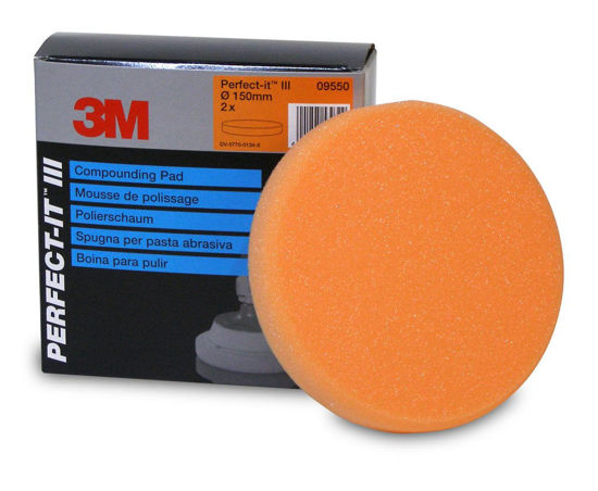 Slika 3M spužva za polir. ORANŽ 150mm 09550 (ravna)