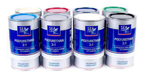 Slika SEA LINE  Polyuretan Topcoat 2:1 0,75 Crveni SET
