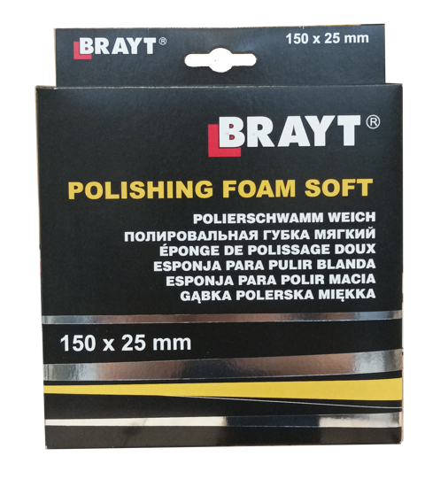 Slika BRAYT spužva za poliranje SOFT siva 150mm