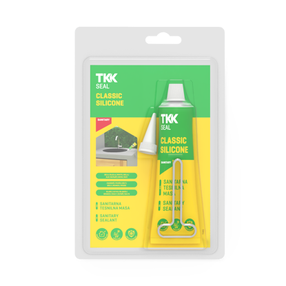 Slika TKK-SEAL Classic silicone 60 ml transparent Acetat/Sanitar