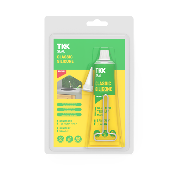 Slika TKK-SEAL Classic silicone 60 ml transparent Acetat/Sanitar