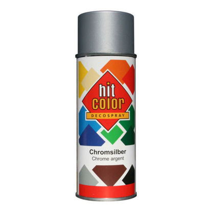 Slika HIT COLOR sprej 400ml Chrom srebro