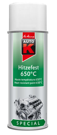 Slika Auto-K Boja za visoke temperature BIJELA 650C 400 ml