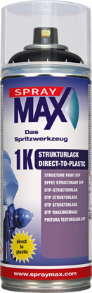 Slika SprayMAX 1K boja za plastiku Struktur Crna 400 ml