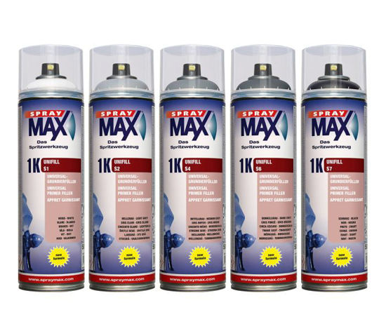 Slika SprayMAX 1K Debeloslojni Filler S8 Crni 500 ml