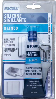 Slika Silikonski kit SIGILL 60ml BLISTER Bijeli